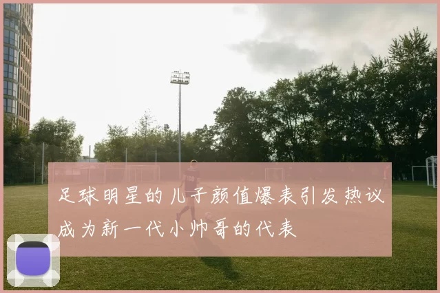 足球明星的儿子颜值爆表引发热议成为新一代小帅哥的代表
