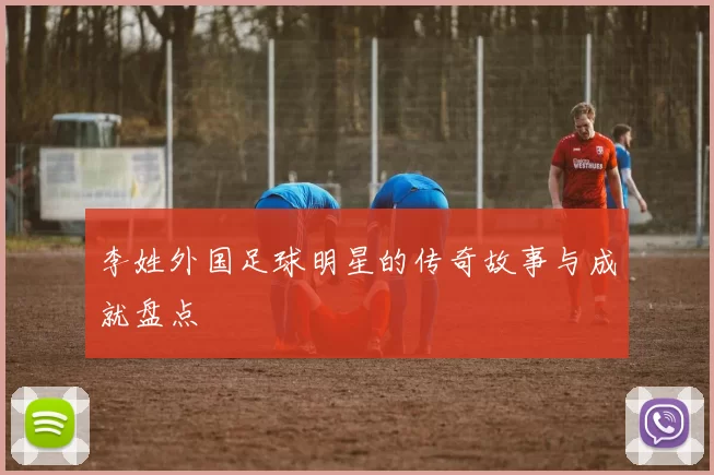 李姓外国足球明星的传奇故事与成就盘点