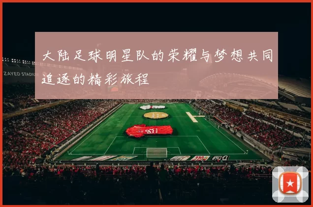大陆足球明星队的荣耀与梦想共同追逐的精彩旅程
